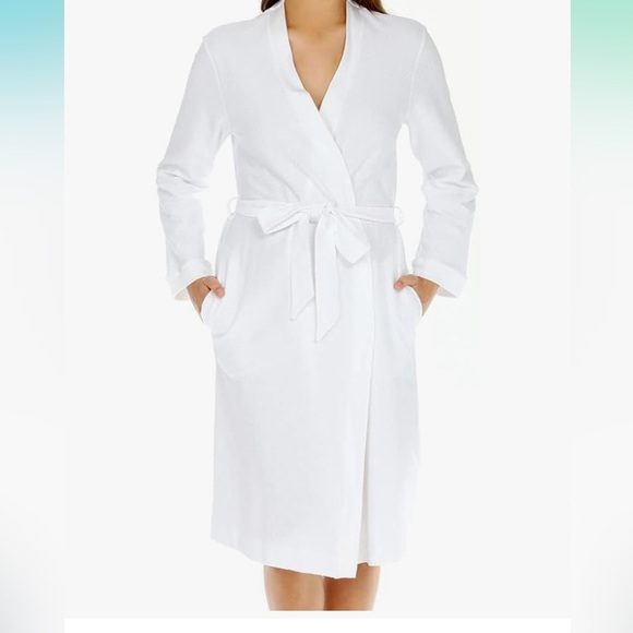 Hanro Pique 100% Cotton Robe - Picture 1 of 12
